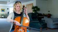Cello Player Kim Souther by Len Villano