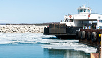 Winter Ferry Boat by Len Villano