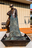 Fisherman Statue by Len Villano