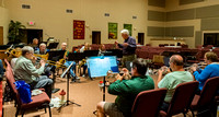 The Big Band rehearsal by Len Villano